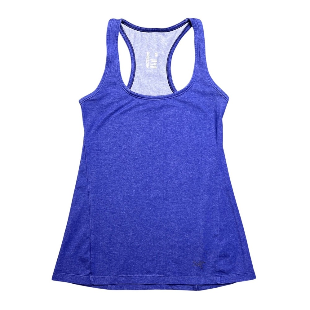 Arc'teryx Racerback Tank Top Womens XS Purple Trim Fit Activewear Hiking Outdoor